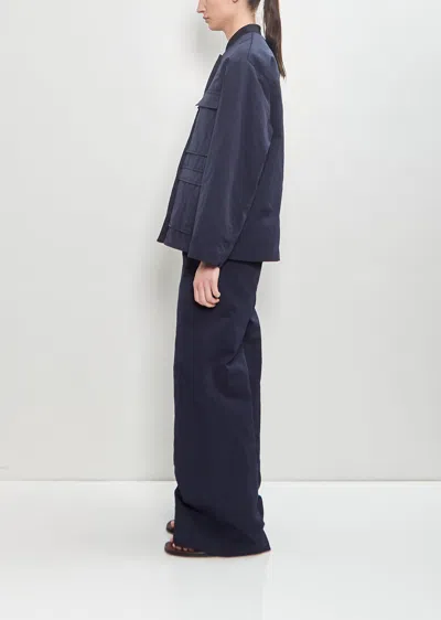 Ter Et Bantine Linen Blend Work Jacket In Blue