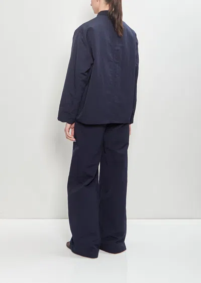 Ter Et Bantine Linen Blend Work Jacket In Blue