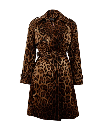 Dolce & Gabbana Leopard Trench