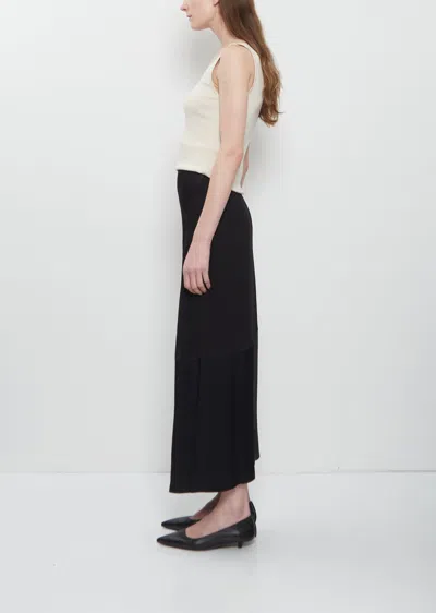 6397 Long Patchwork Skirt In Black