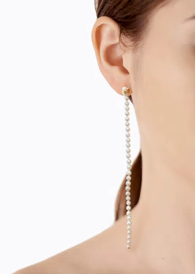 Shihara Node Stud Earring In Gold