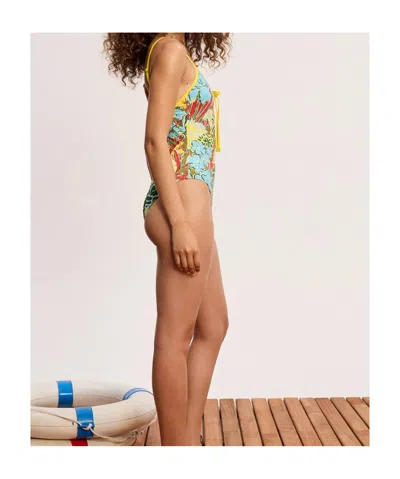 Alemais Low Back Adjustable Strap Self-tie Keyhole Front Bodysuit In Multi