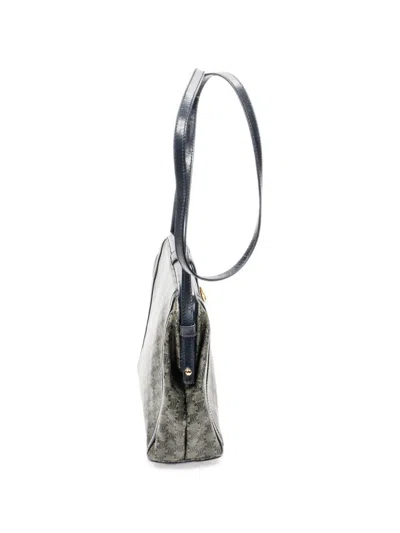 Celine Macadam Frame Shoulder Bag In Gray