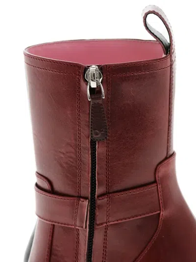 Dsquared2 My Dust Buckle-strap Pointed-toe Ankle Boots In Multi