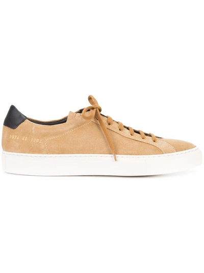 Common Projects Achilles Retro Leather-trimmed Suede Sneakers