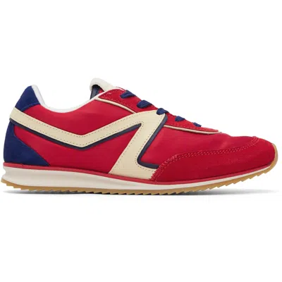 Rag & Bone Multicolor Retro Trainer Sneakers In Red