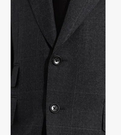 Tom Ford Check-pattern Wool Suit In Gray