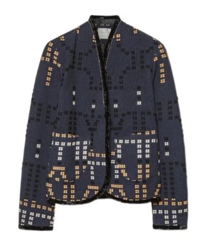 Forte Forte Samarcanda Jacquard Jacket Notte In Blue