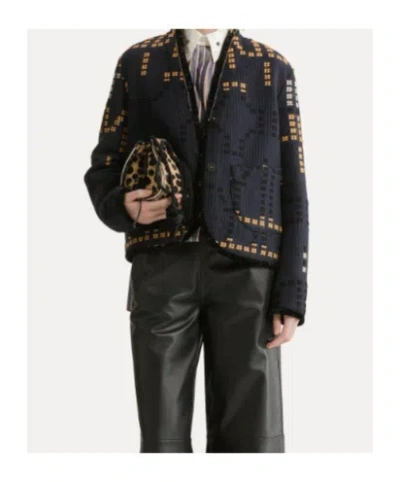 Forte Forte Samarcanda Jacquard Jacket Notte In Blue