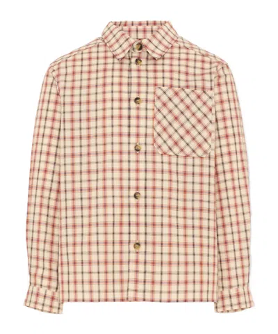 Bonpoint Check-pattern Shirt In Neutral