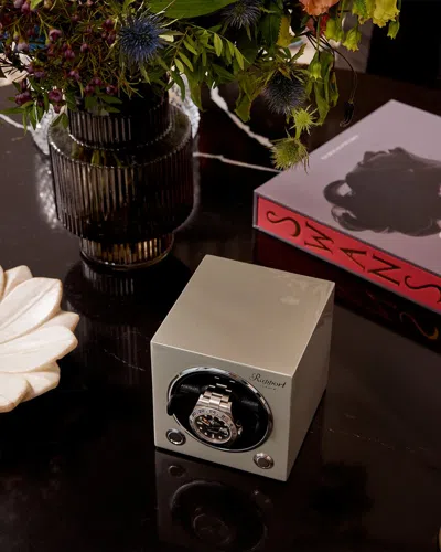 Rapport London Handcrafted Evolution Single Watch Winder In Silver