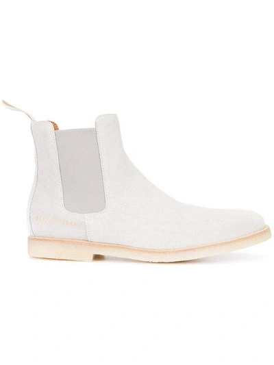 Shop Common Projects Chelsea Boots - Grey