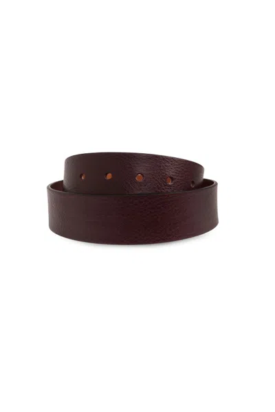 Dsquared2 Basic Belt In Wine Red