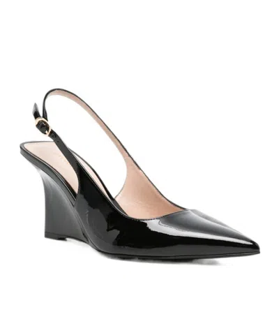Stuart Weitzman Pointed-toe High-heeled Sandals In Black