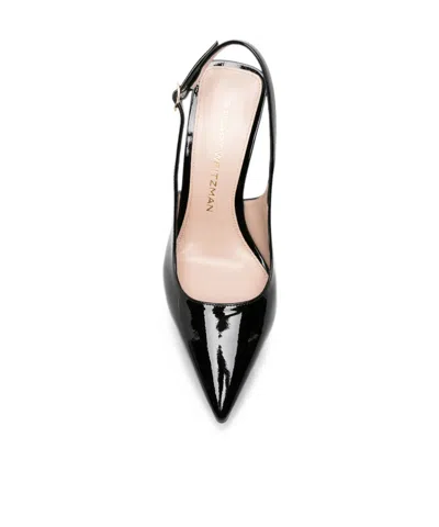 Stuart Weitzman Pointed-toe High-heeled Sandals In Black