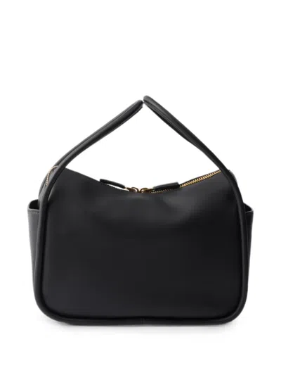 Prada Shoulder Bag Structured Shape Top Handle In Black