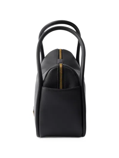 Prada Shoulder Bag Structured Shape Top Handle In Black