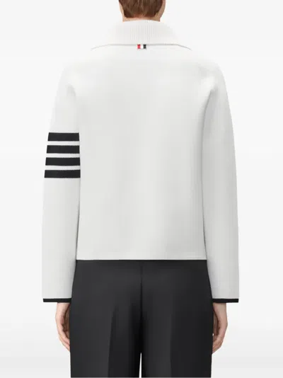 Thom Browne 4-bar-stripe Jacket In White
