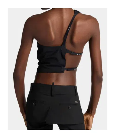 Dsquared2 Chic Night Top In Black