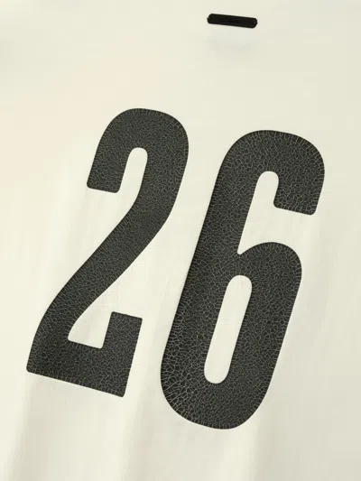 Essentials Merch Tee Logo-print Drop-shoulder T-shirt In White