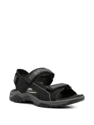 Bugatti Touch-strap Sandals In Black