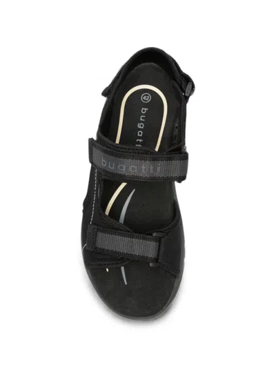 Bugatti Touch-strap Sandals In Black
