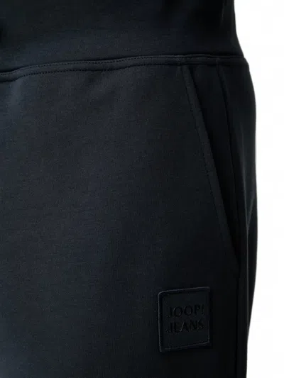 Joop Logo-patch Drawstring Track Pants In Blue
