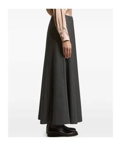 Peserico Belt-loop Maxi Skirt In Black