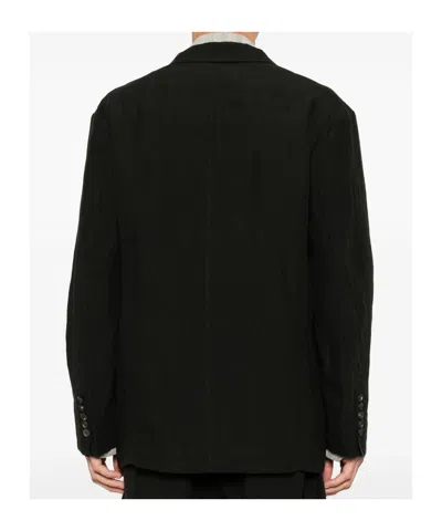 Ziggy Chen Single-breasted Notched-lapels Jacket In Black