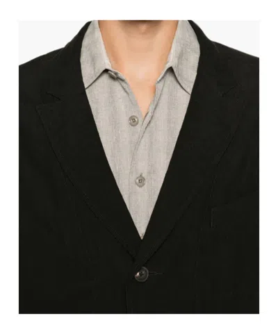 Ziggy Chen Single-breasted Notched-lapels Jacket In Black