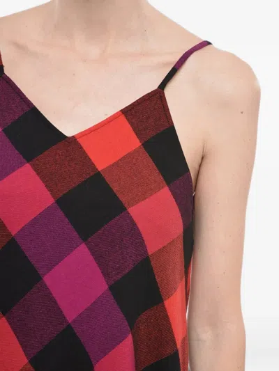 Woolrich Checked-pattern Midi Dress In Multi