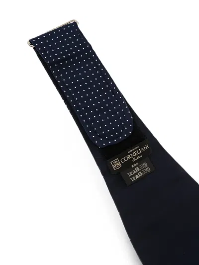 Corneliani Patterned Silk Cummerbund In Blue