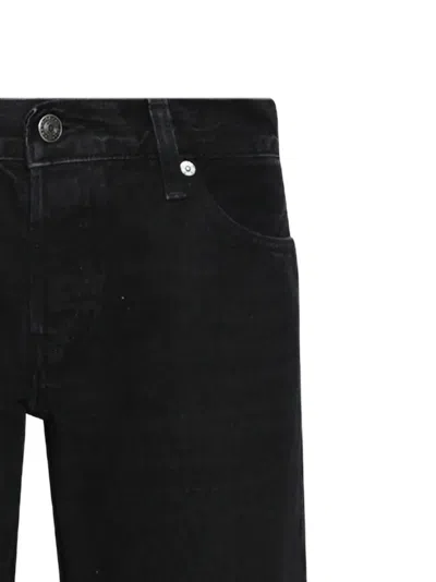 Frame Button Jeans In Black