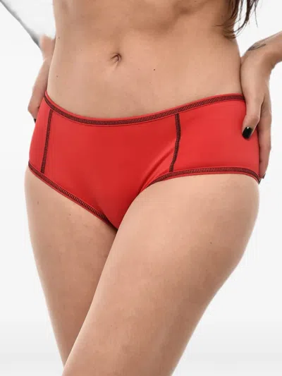 Dsquared2 Logo-print Bikini Briefs In Red