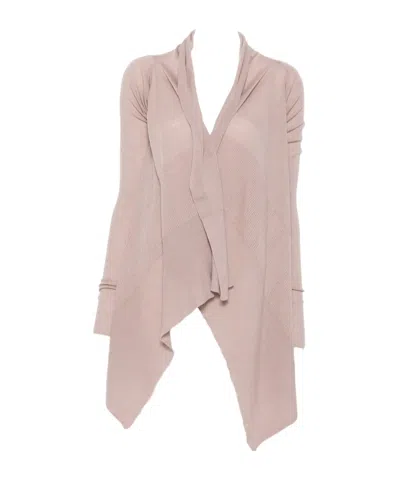 Rick Owens Medium Wrap Jacket Open Front Design In Nude