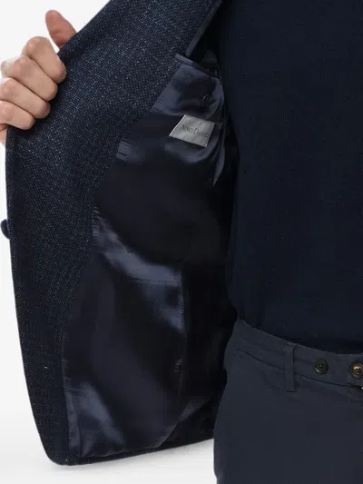 Corneliani Single-breasted Blazer Jacket In Blue