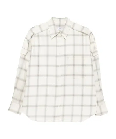 Iro Check-pattern Button-down Shirt In Gray
