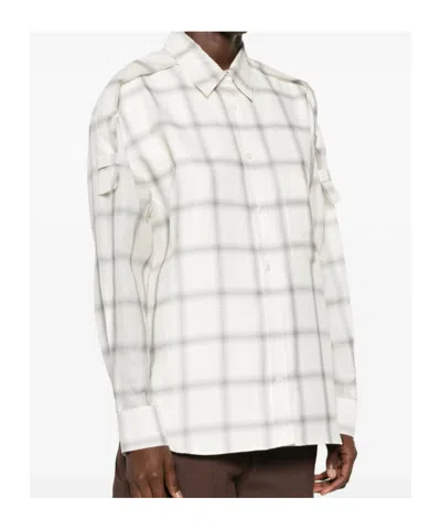 Iro Check-pattern Button-down Shirt In Gray