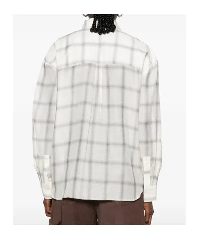 Iro Check-pattern Button-down Shirt In Gray