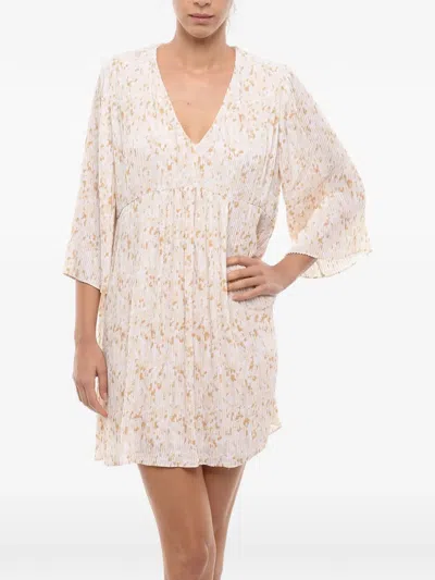 Samsoe & Samsoe Empire-style Mini Dress In Multi