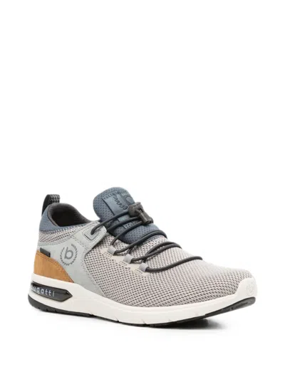 Bugatti Mesh Panelled Sneakers In Gray