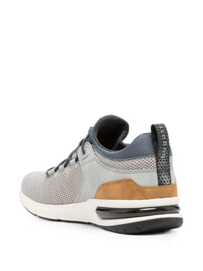 Bugatti Mesh Panelled Sneakers In Gray