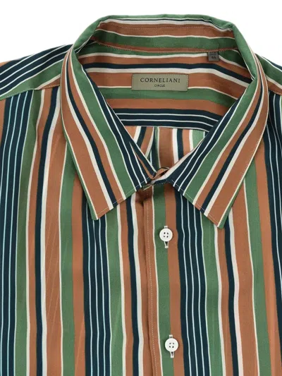 Corneliani Striped-pattern Shirt In Multi