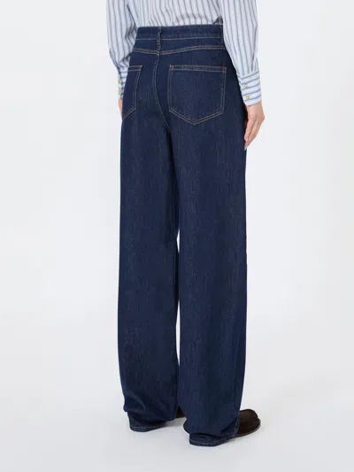Max Mara Belt-loop Jeans In Blue