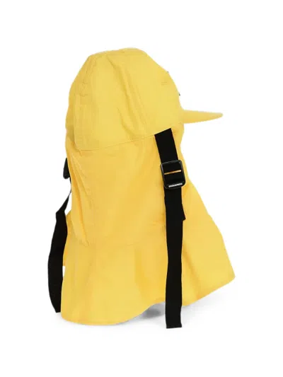 Dsquared2 Drawstring Hat In Yellow