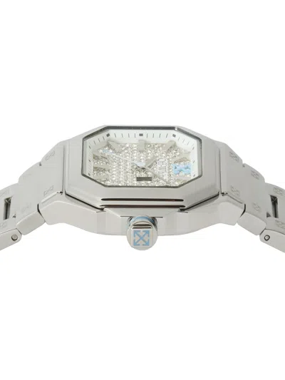 Off-white Shift Watch In Silver