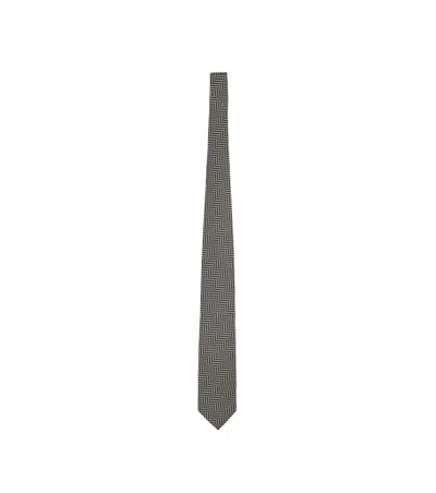 Tom Ford Herringbone-pattern Tie In Multi