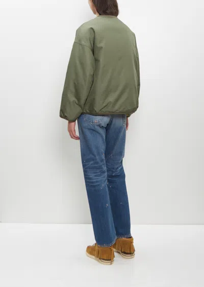 Visvim Reversible Liner Down Jacket In Green