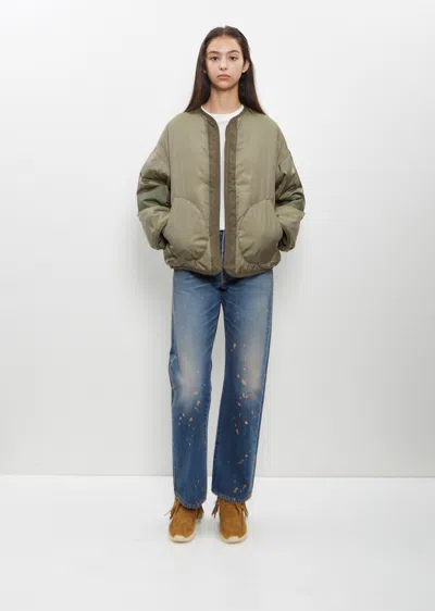 Visvim Reversible Liner Down Jacket In Green