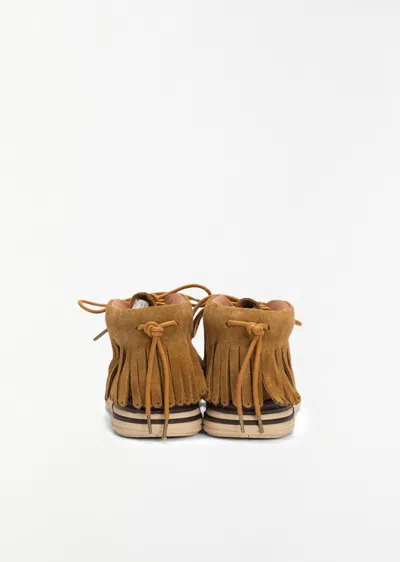 Visvim Suede Lace-up Boots In Multi